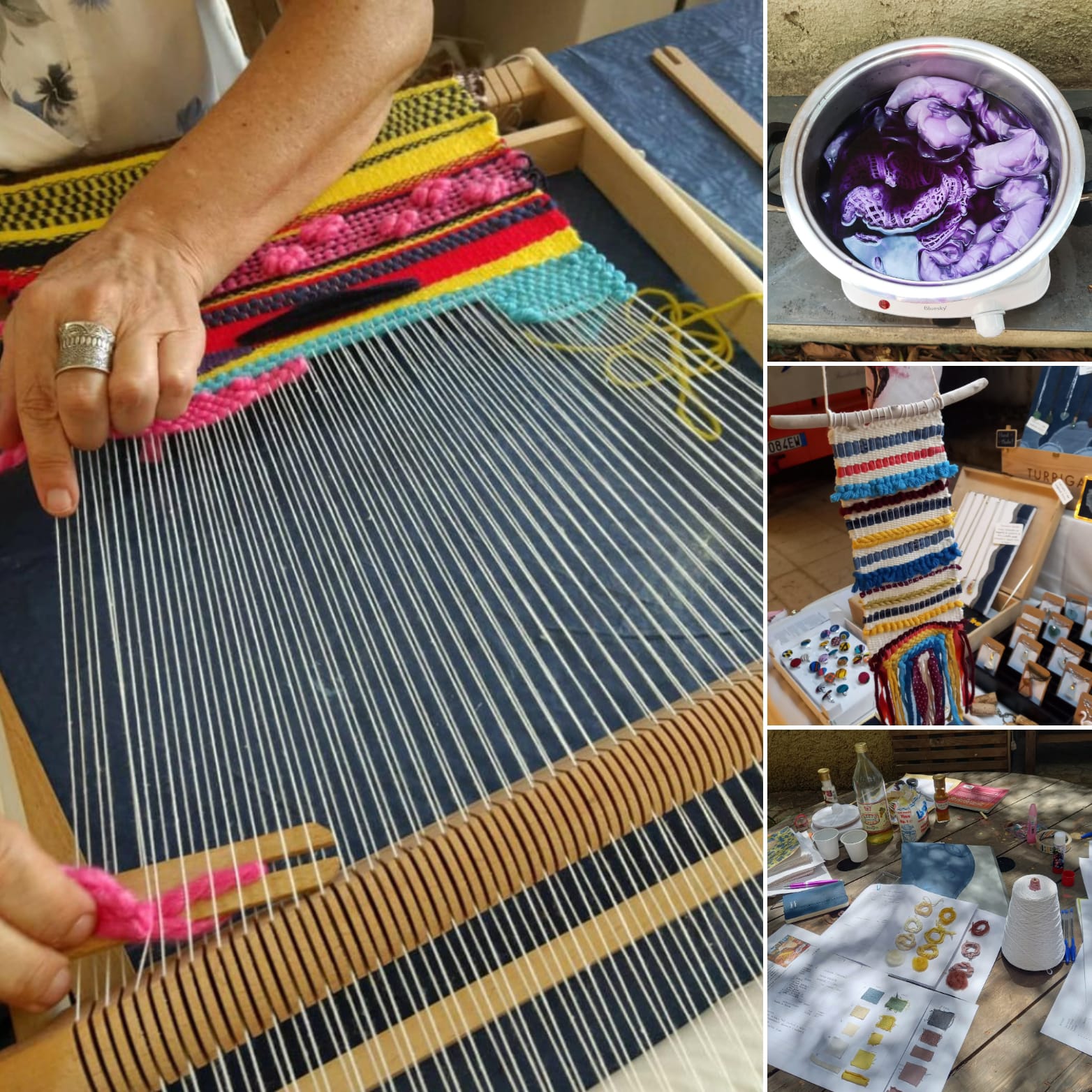 Laboratori di tessitura e di tintura – i corsi in autunno ad ArtaRuga
